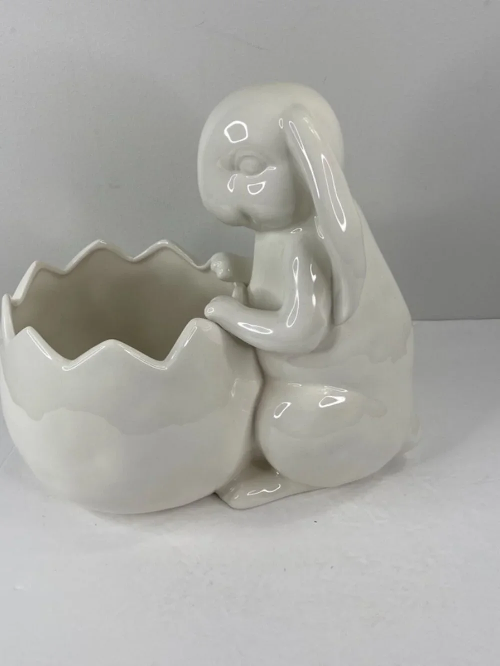 Rae Dunn Hop Bunny Easter Planter Pot Container